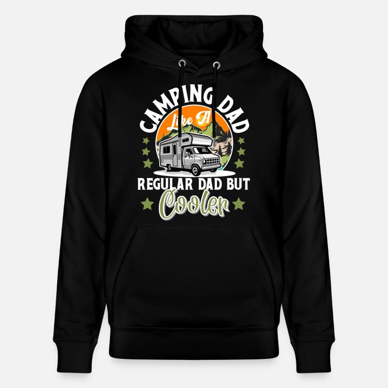 Camping Papa Camper Campen - Sweat à capuche bio CRUISER Stanley/Stella Unisexe - noir