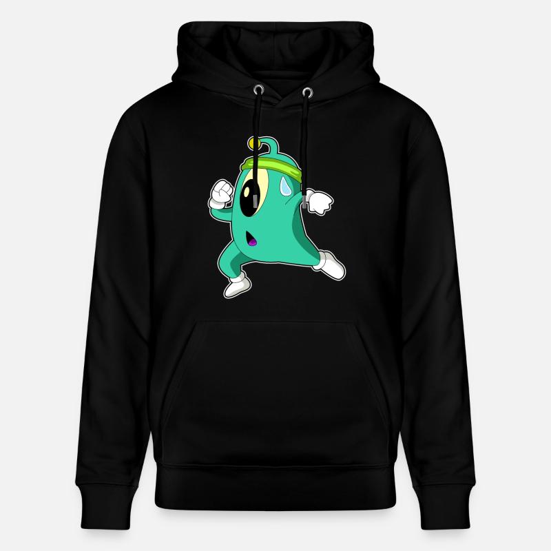 Alien en joggeur - Sweat à capuche bio CRUISER Stanley/Stella Unisexe - noir