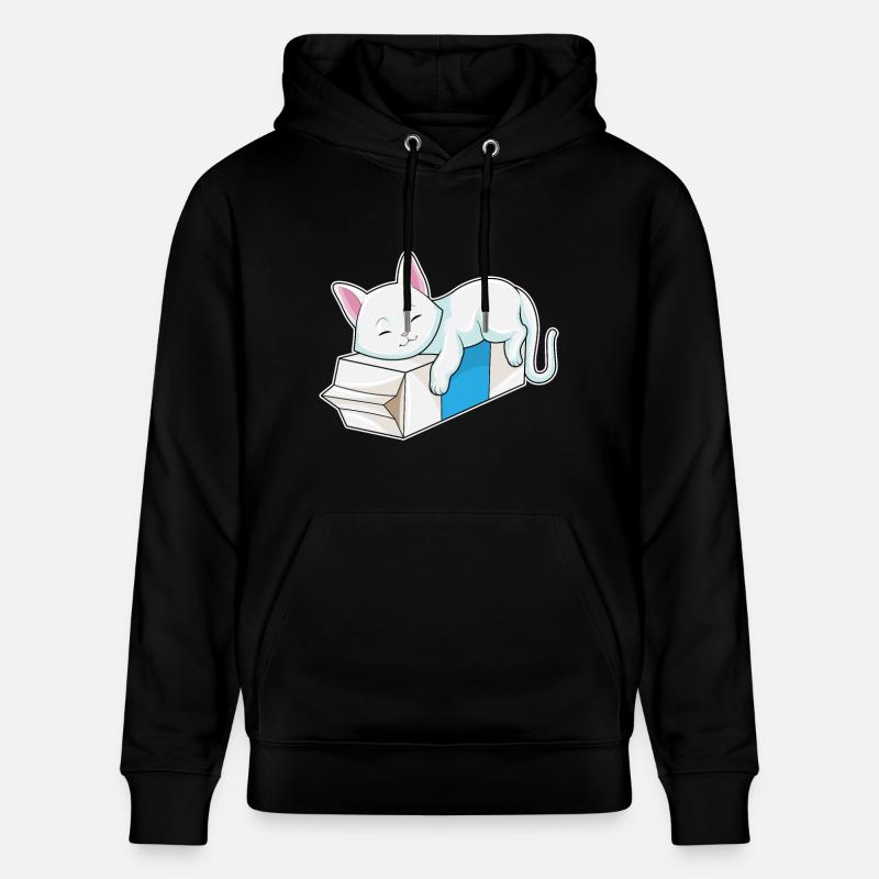 Chat au lait - Sweat à capuche bio CRUISER Stanley/Stella Unisexe - noir