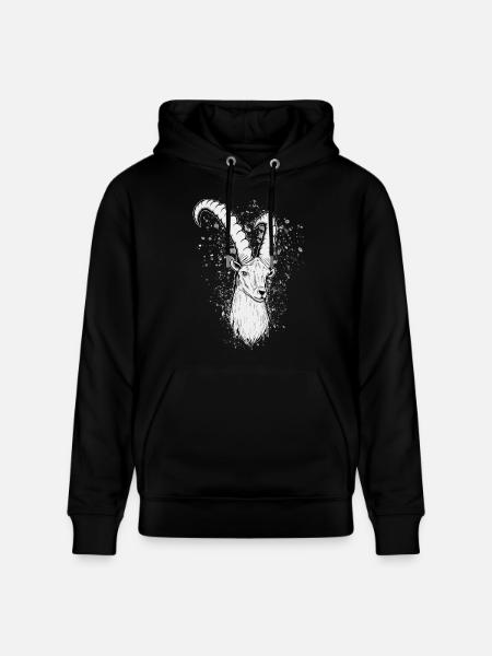 Steinbock Sternzeichen Geschenk - Stanley/Stella Unisex Bio-Hoodie CRUISER  - Schwarz