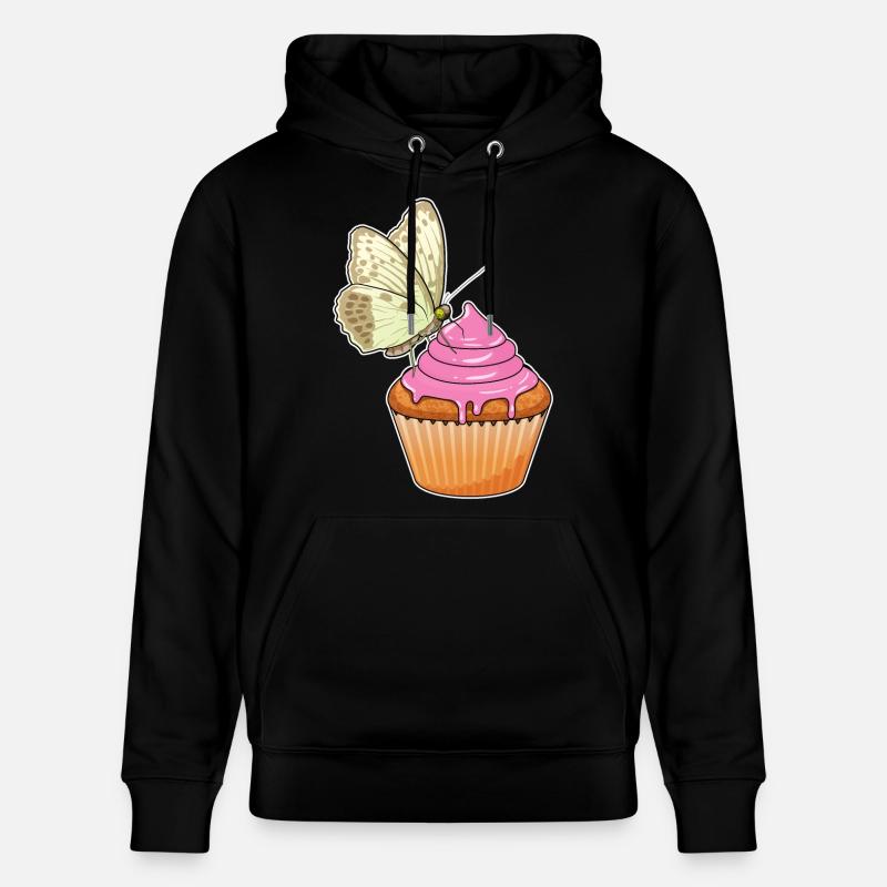 Muffin papillon - Sweat à capuche bio CRUISER Stanley/Stella Unisexe - noir