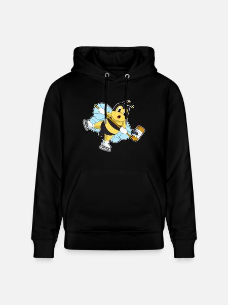 Bee Ice Hockey Sticks - Stanley/Stella CRUISER Unisex Organic Hoodie - black
