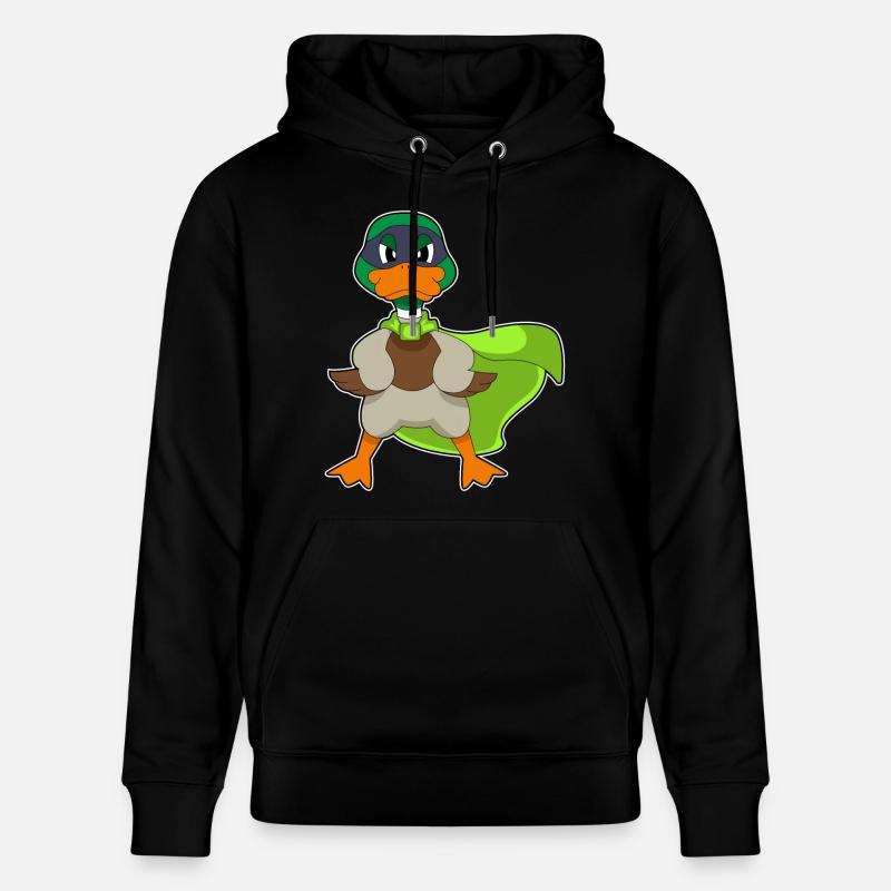 Cap Duck Hero - Sweat à capuche bio CRUISER Stanley/Stella Unisexe - noir