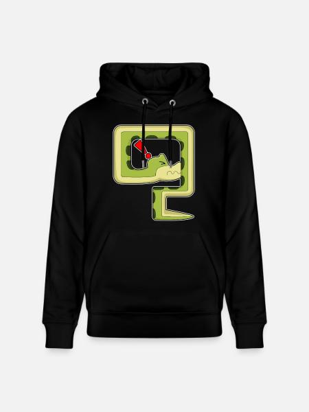 Snake Game - Stanley/Stella CRUISER Unisex Organic Hoodie - black