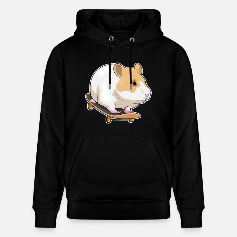 Hamster Skater Skateboard - Sweat à capuche bio CRUISER Stanley/Stella Unisexe - noir