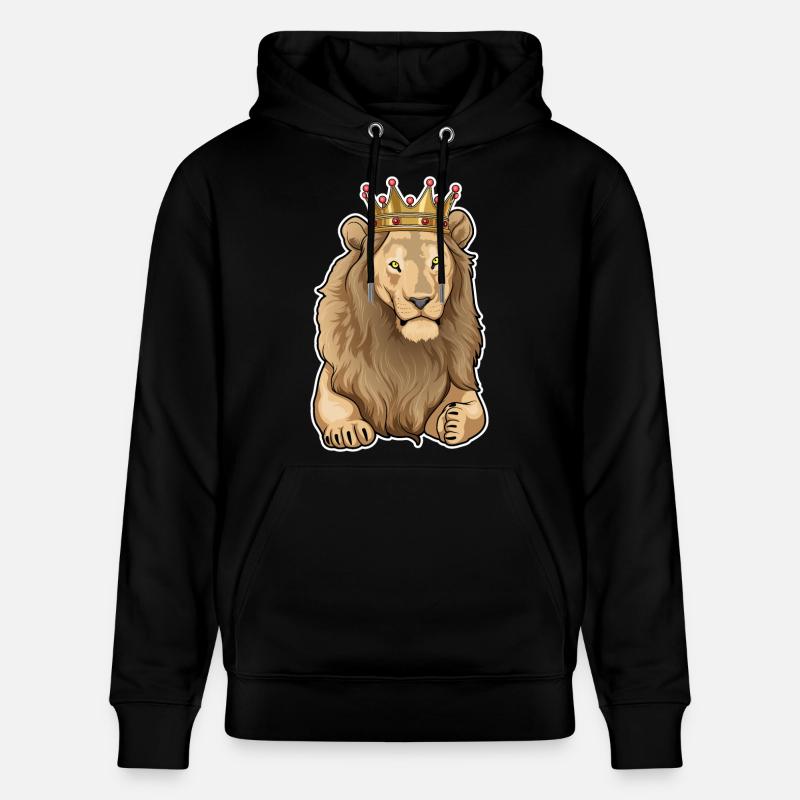 Couronne du Roi Lion - Sweat à capuche bio CRUISER Stanley/Stella Unisexe - noir