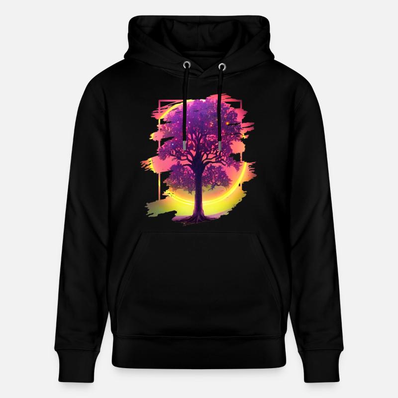 Arbre - Sweat à capuche bio CRUISER Stanley/Stella Unisexe - noir