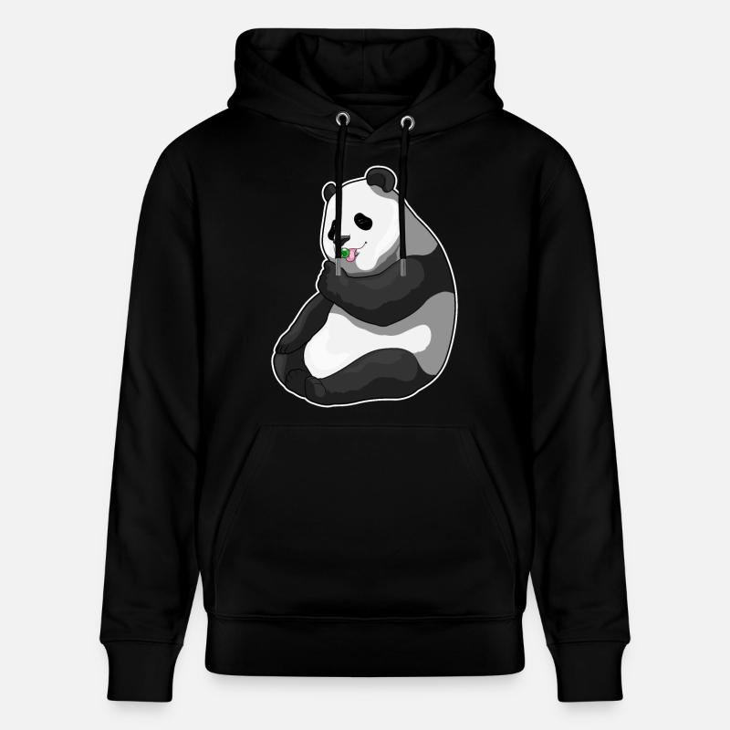 Sucette panda - Sweat à capuche bio CRUISER Stanley/Stella Unisexe - noir