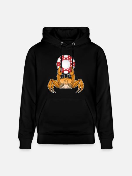 Crab Poker Poker Chips - Stanley/Stella CRUISER Unisex Organic Hoodie - black