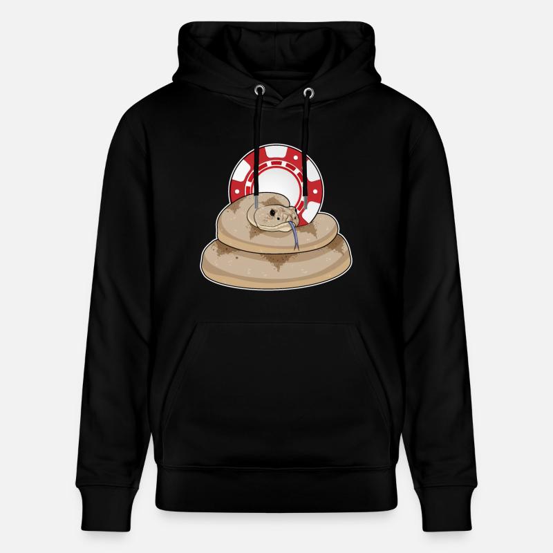 Jetons de poker Snake Poker - Sweat à capuche bio CRUISER Stanley/Stella Unisexe - noir