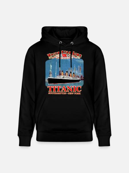 TITANIC skapelse Louis RUNEMBERG © Adagp - Ekologisk luvtröja CRUISER unisex från Stanley/Stella - svart