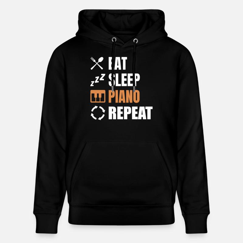 Routine de pianiste - Sweat à capuche bio CRUISER Stanley/Stella Unisexe - noir