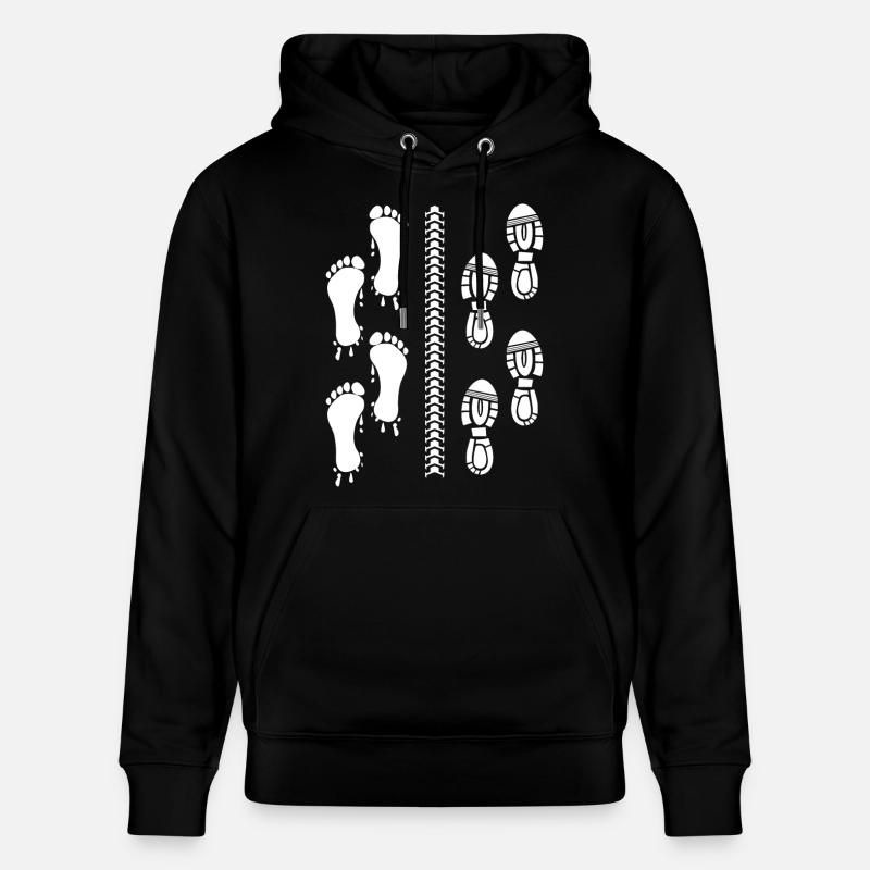 Design de triathlon amusant - Sweat à capuche bio CRUISER Stanley/Stella Unisexe - noir