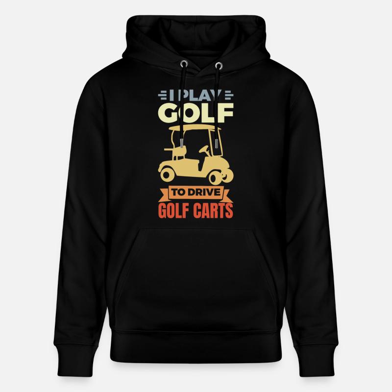 J’adore les voiturettes de golf - Sweat à capuche bio CRUISER Stanley/Stella Unisexe - noir