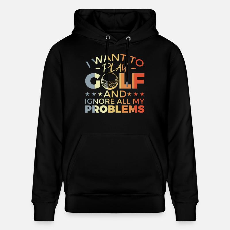 Drôle de dicton de golf - Sweat à capuche bio CRUISER Stanley/Stella Unisexe - noir