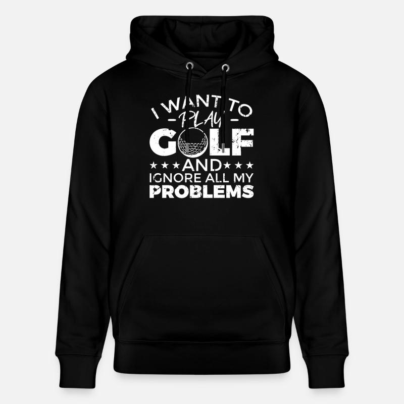 Dicton de golf cool - Sweat à capuche bio CRUISER Stanley/Stella Unisexe - noir