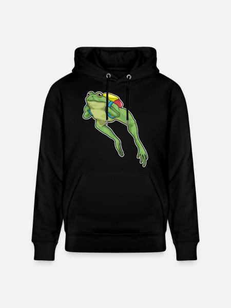 Frog Hiker Backpack Hiking - Stanley/Stella CRUISER Unisex Organic Hoodie - black