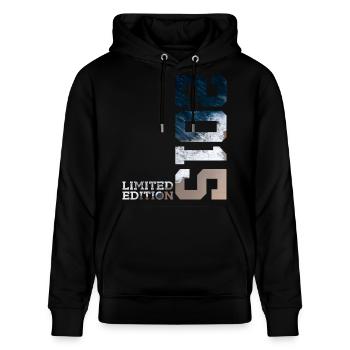 11. GEBURTSTAG LIMITED EDITION 2015 - Stanley/Stella Unisex Bio-Hoodie CRUISER  - Schwarz - Vorne - Alina (178cm) & Michal (187cm)