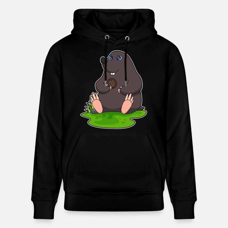 Taupe beignet - Sweat à capuche bio CRUISER Stanley/Stella Unisexe - noir