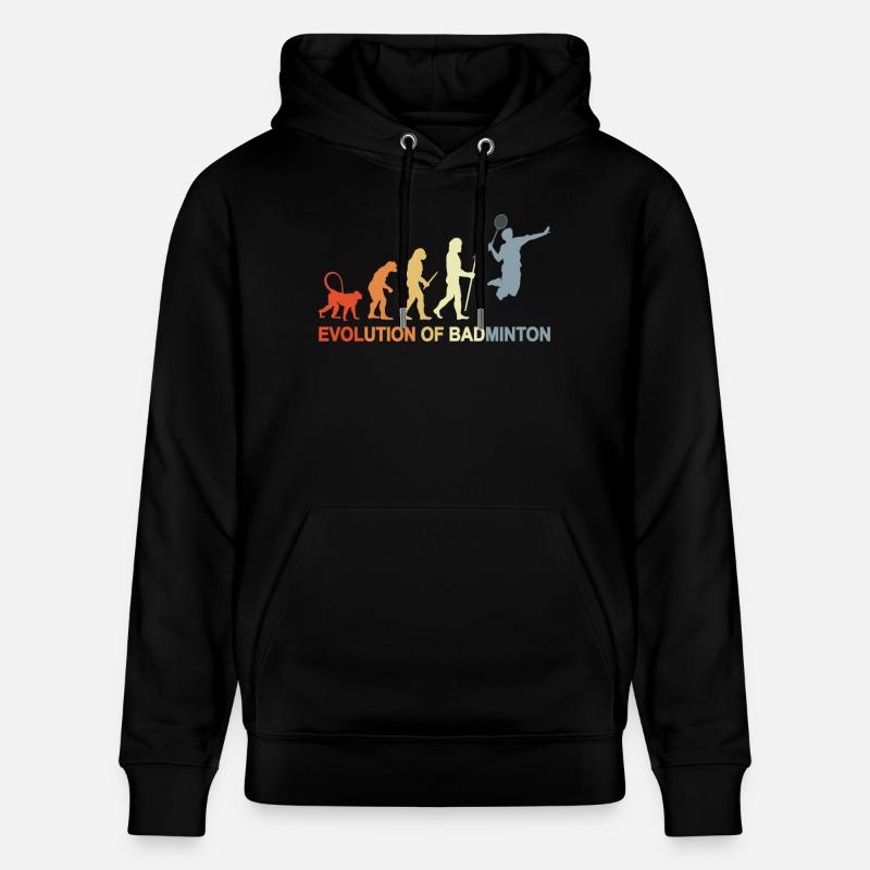 Badminton Evolution - Stanley/Stella Unisex Bio-Hoodie CRUISER  - Schwarz