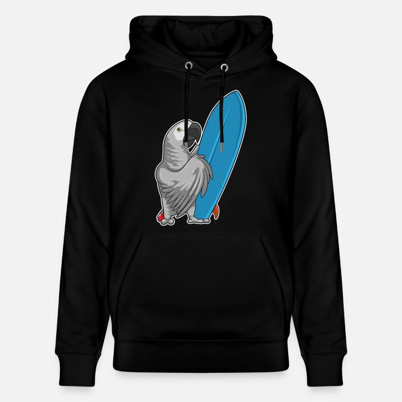 Parrot surf board Summer - Sweat à capuche bio CRUISER Stanley/Stella Unisexe - noir