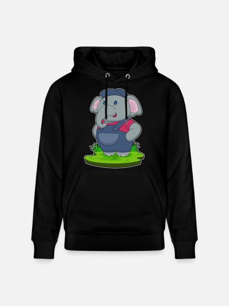 Atelier ouvrier de mécanicien d’éléphants - Sweat à capuche bio CRUISER Stanley/Stella Unisexe - noir