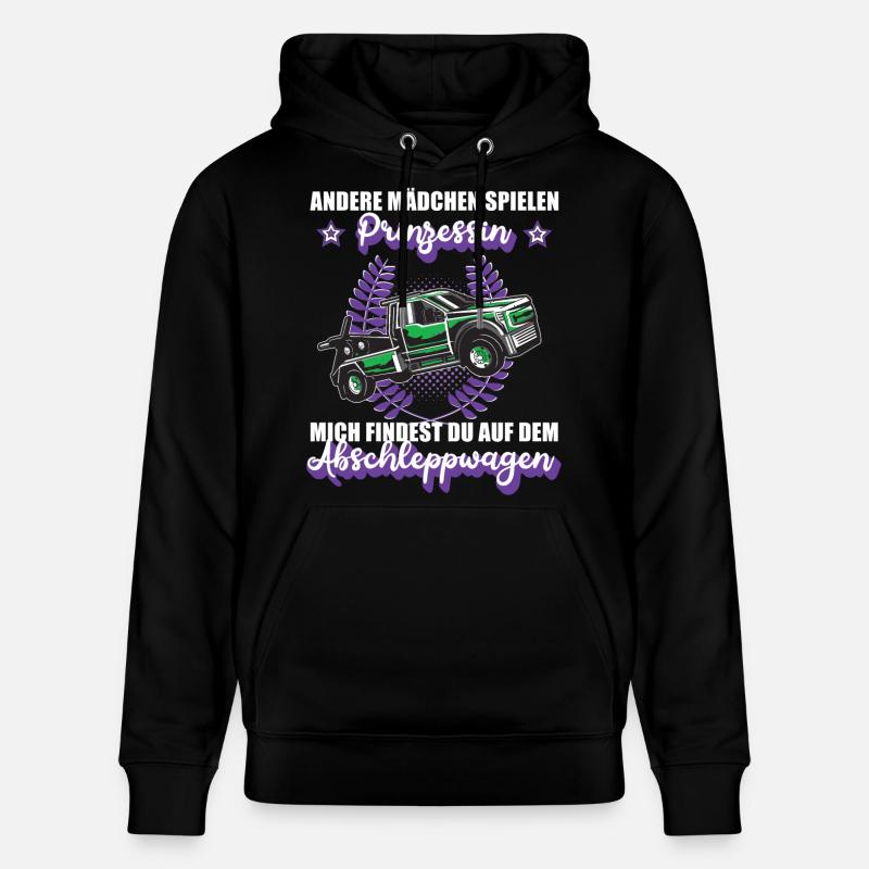 Abschleppwagen Abschleppdienst Mädchen Geschenk - Stanley/Stella Unisex Bio-Hoodie CRUISER  - Schwarz