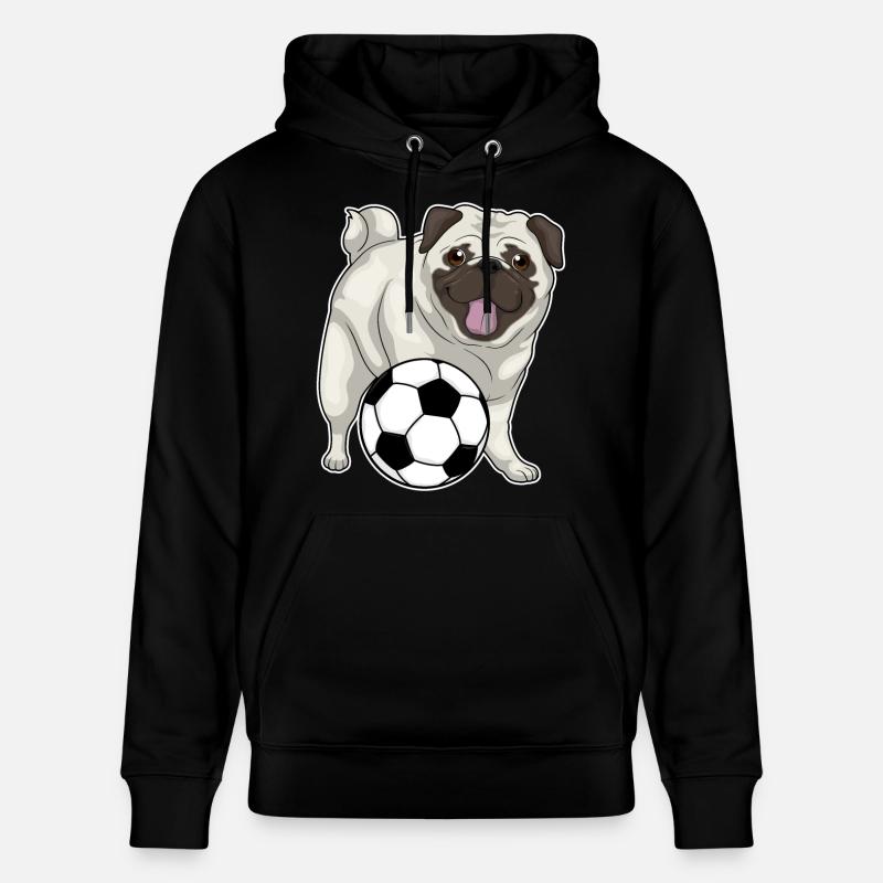 Pug Soccer Player Soccer - Sweat à capuche bio CRUISER Stanley/Stella Unisexe - noir