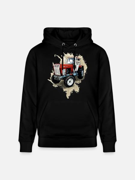 Tractor Fortschritt ZT 300 - Sudadera con capucha ecológica unisex CRUISER de Stanley/Stella - negro