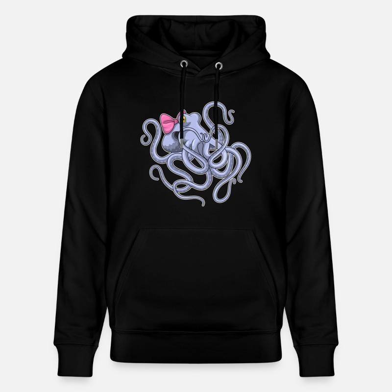 Boucle de pieuvre - Sweat à capuche bio CRUISER Stanley/Stella Unisexe - noir