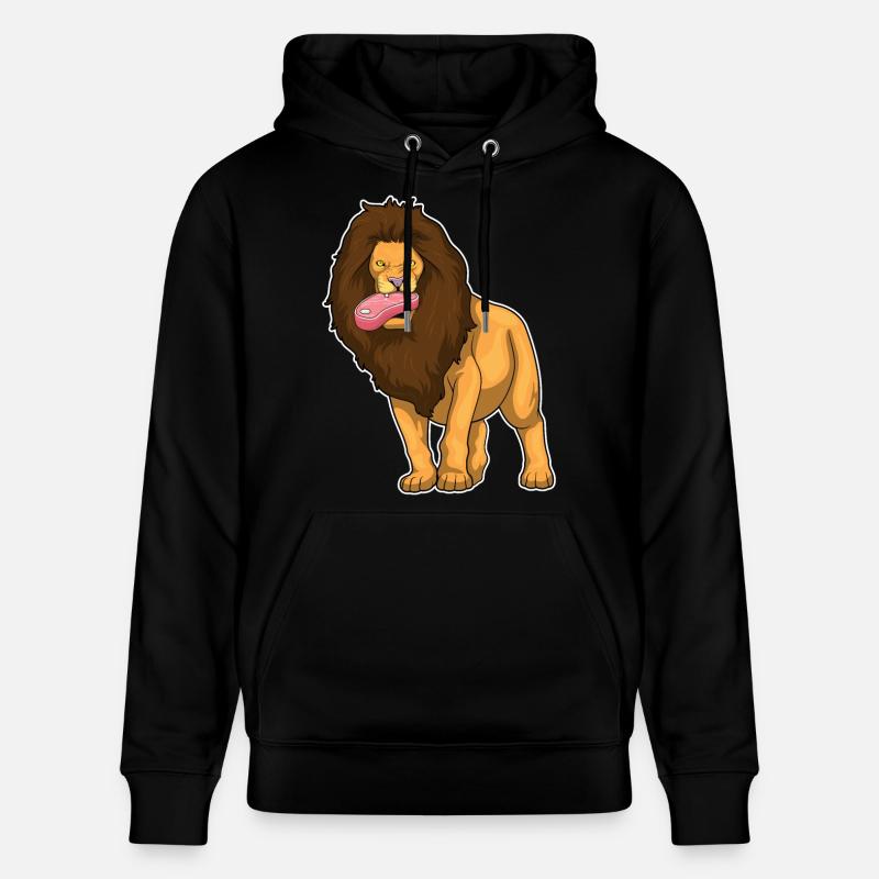Löwe Fleisch - Stanley/Stella Unisex Bio-Hoodie CRUISER  - Schwarz