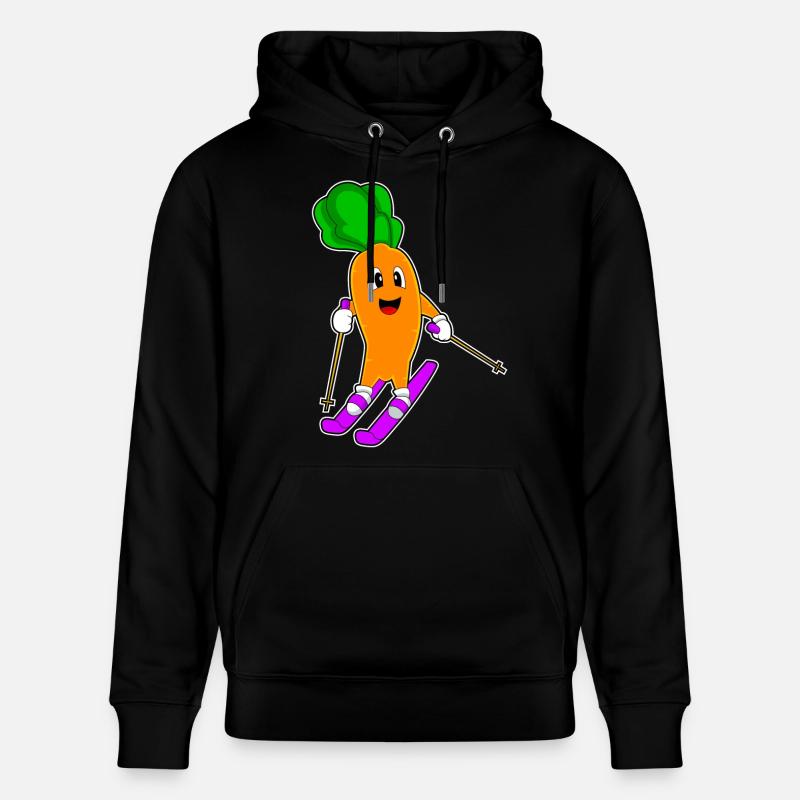 Carrotte Skieur Ski - Sweat à capuche bio CRUISER Stanley/Stella Unisexe - noir