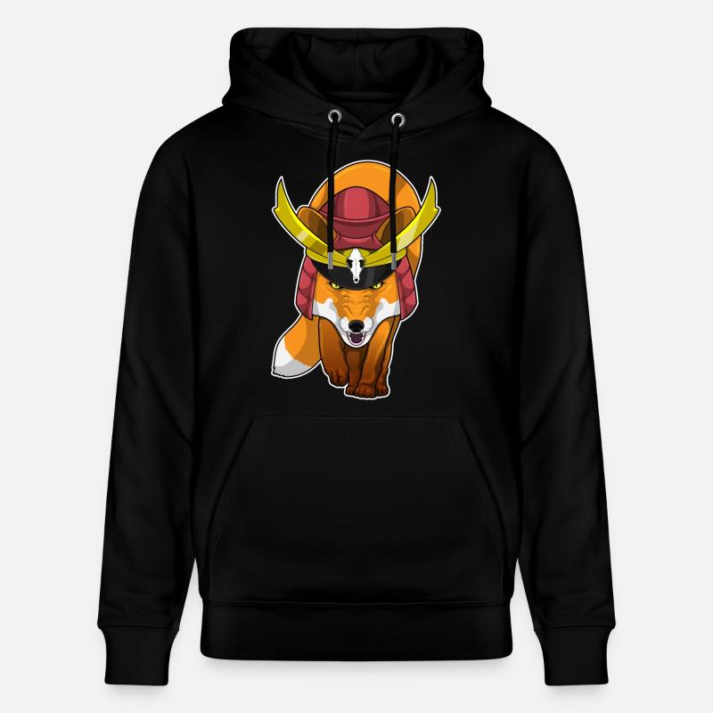 Fuchs Samurai Kampfkunst - Stanley/Stella Unisex Bio-Hoodie CRUISER  - Schwarz