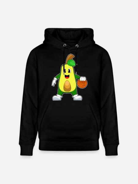 Avocado Basketball Player Basketball - Stanley/Stella CRUISER Unisex Organic Hoodie - black