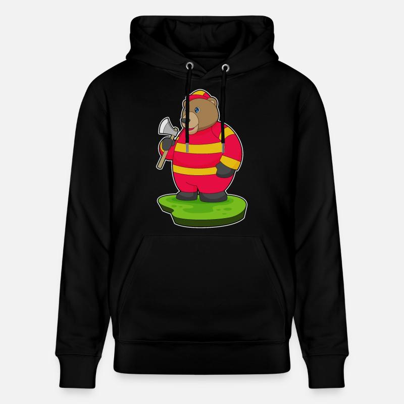 Hache de pompier ours - Sweat à capuche bio CRUISER Stanley/Stella Unisexe - noir