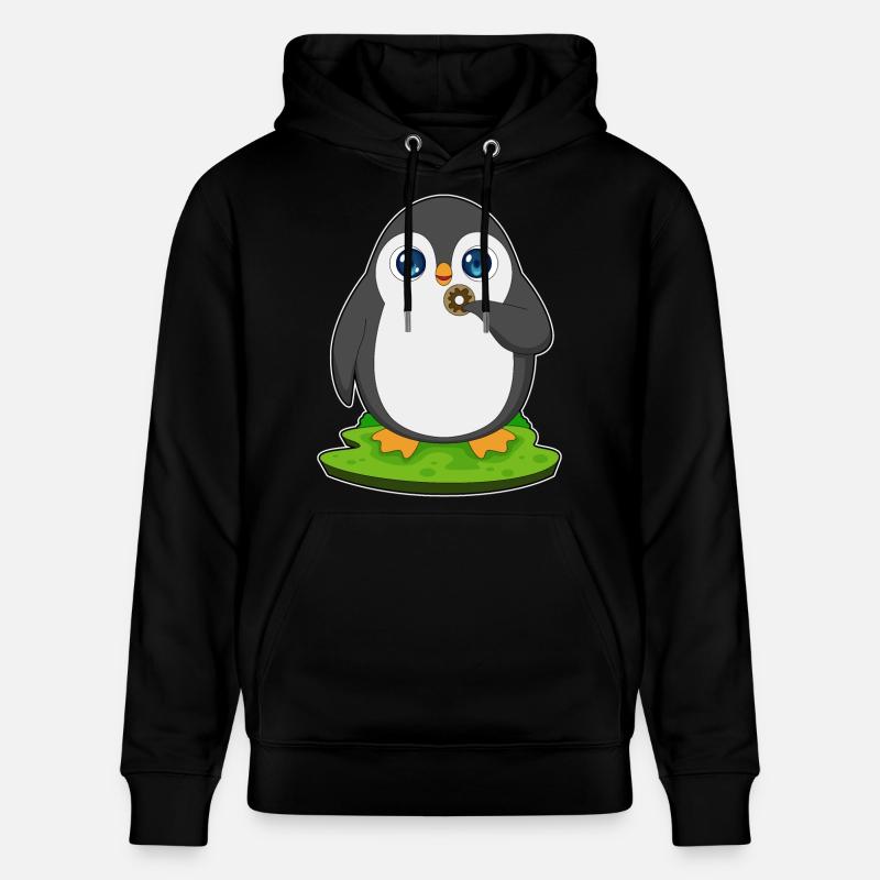 Donut pingouin - Sweat à capuche bio CRUISER Stanley/Stella Unisexe - noir