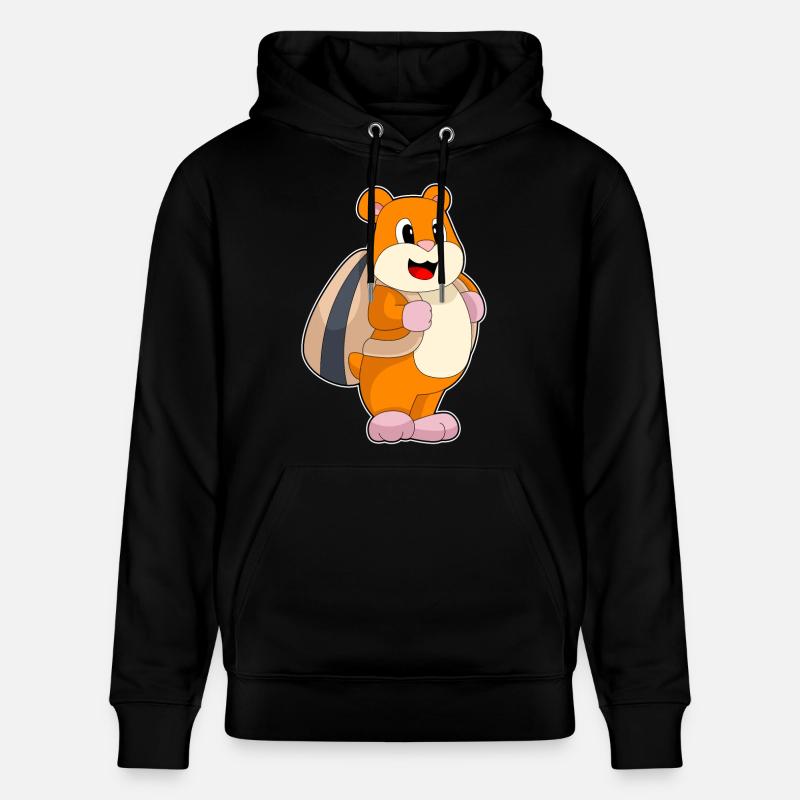 Hamster Samen Rucksack - Stanley/Stella Unisex Bio-Hoodie CRUISER - Schwarz