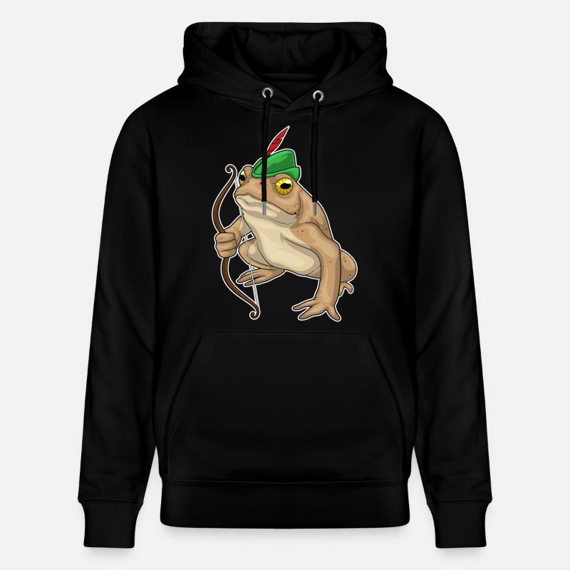 Arc de grenouille Archer - Sweat à capuche bio CRUISER Stanley/Stella Unisexe - noir