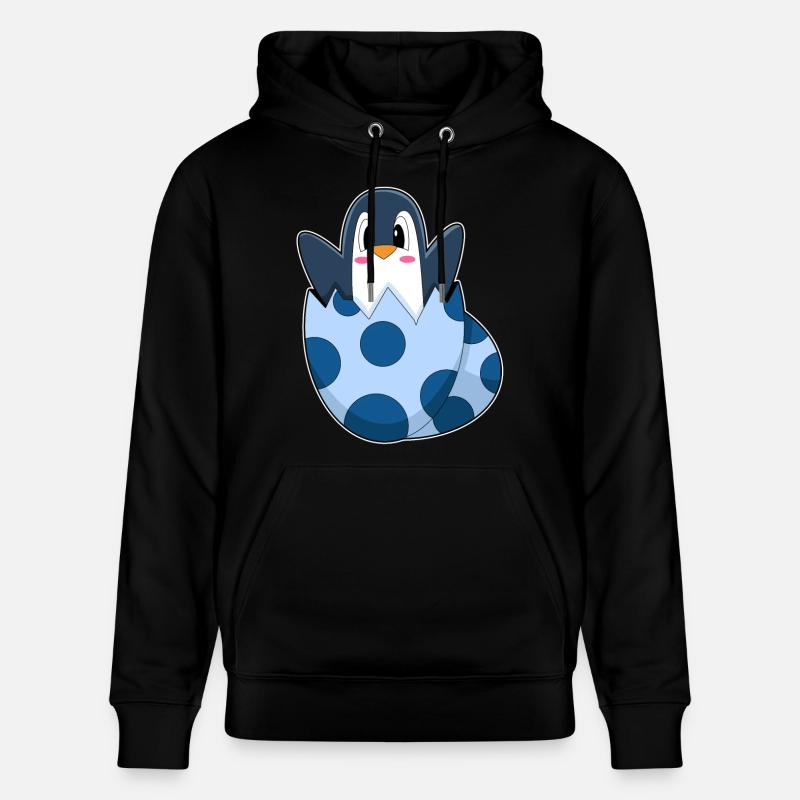 Pinguin Ei - Stanley/Stella Unisex Bio-Hoodie CRUISER - Schwarz