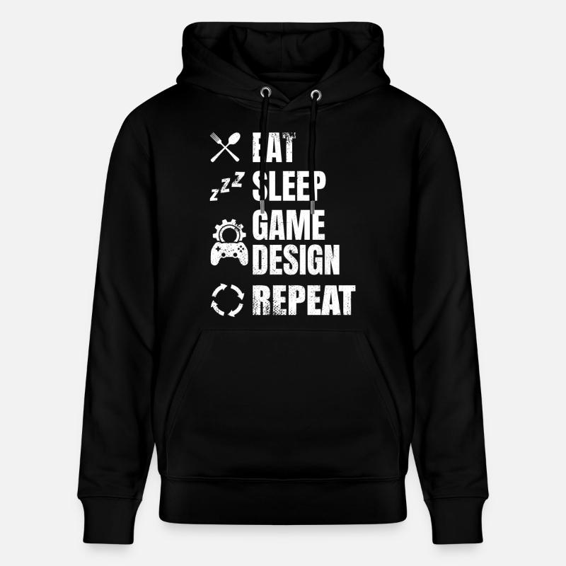 Game Designer Routine - Stanley/Stella Unisex Bio-Hoodie CRUISER  - Schwarz
