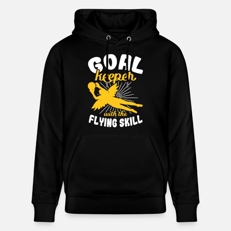 Mädchen Torhüterin - Stanley/Stella Unisex Bio-Hoodie CRUISER  - Schwarz