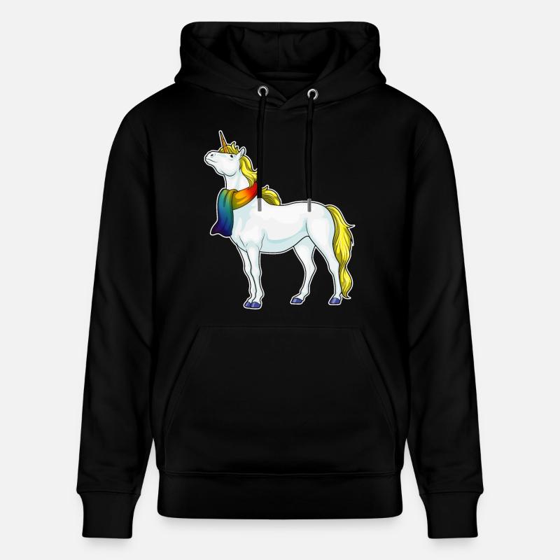Foulard licorne - Sweat à capuche bio CRUISER Stanley/Stella Unisexe - noir