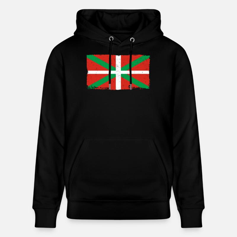 Pays Basque Drapeau Basque - Sweat à capuche bio CRUISER Stanley/Stella Unisexe - noir