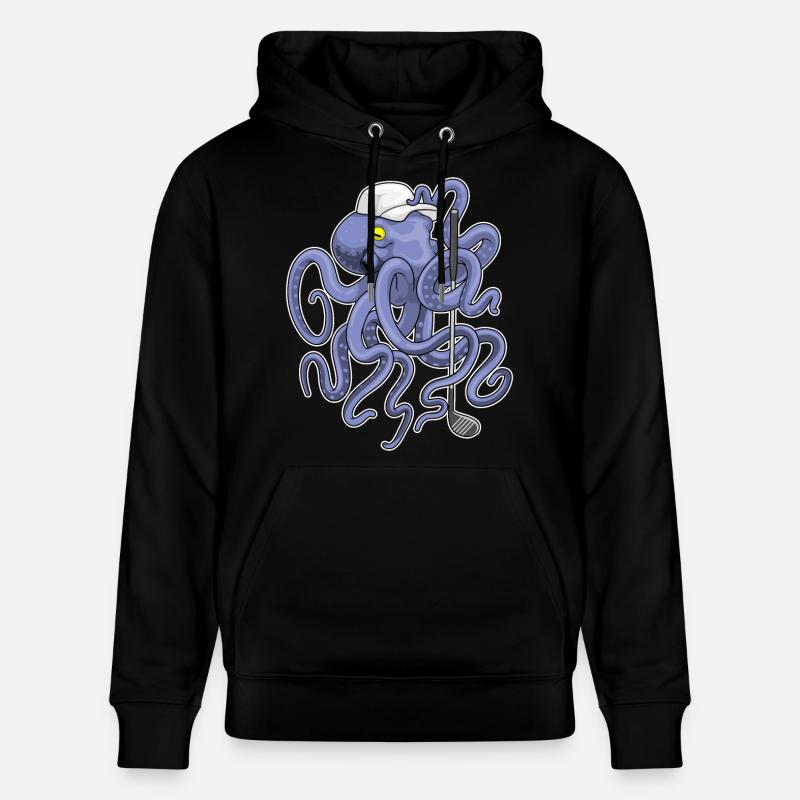 Krake Golf Golfschläger - Stanley/Stella Unisex Bio-Hoodie CRUISER  - Schwarz