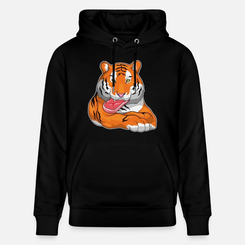 Tiger Fleisch - Stanley/Stella Unisex Bio-Hoodie CRUISER  - Schwarz