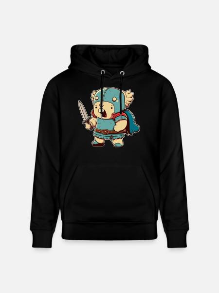 Guerrier fou avec épée - Sweat à capuche bio CRUISER Stanley/Stella Unisexe - noir