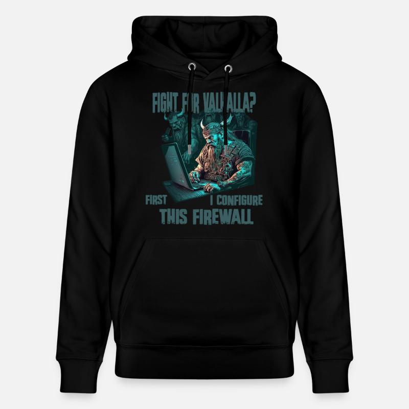 Firewall first Wikinger programmierer - Stanley/Stella Unisex Bio-Hoodie CRUISER  - Schwarz