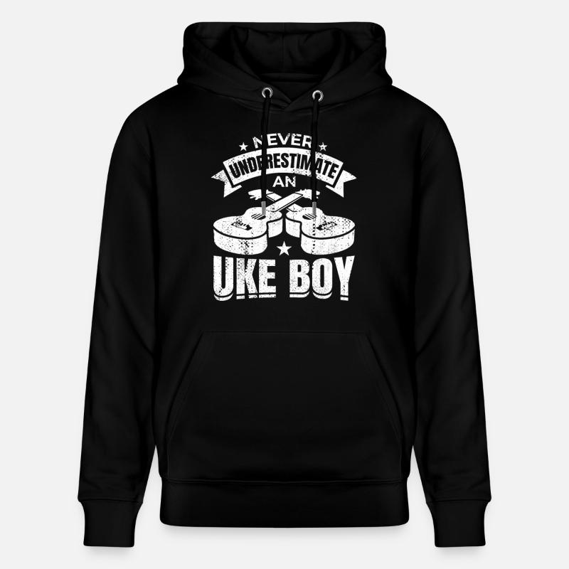 Kleiner Ukulelist - Stanley/Stella Unisex Bio-Hoodie CRUISER  - Schwarz
