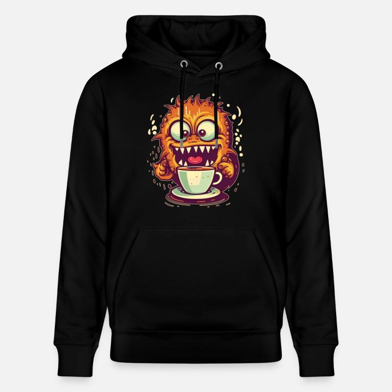 Monstre du café - Sweat à capuche bio CRUISER Stanley/Stella Unisexe - noir