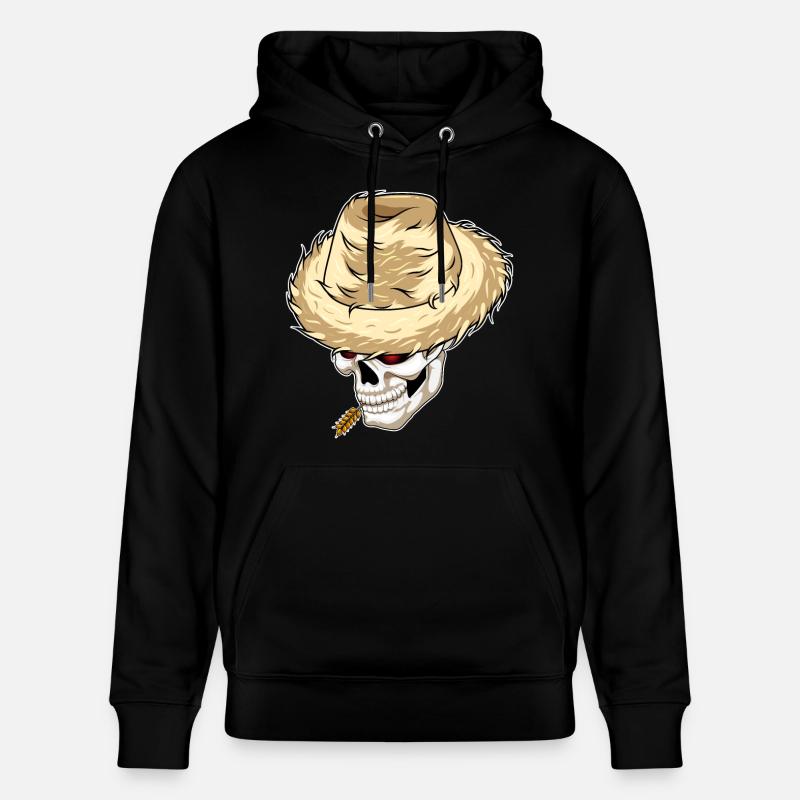 Skull Farmer Blé - Sweat à capuche bio CRUISER Stanley/Stella Unisexe - noir